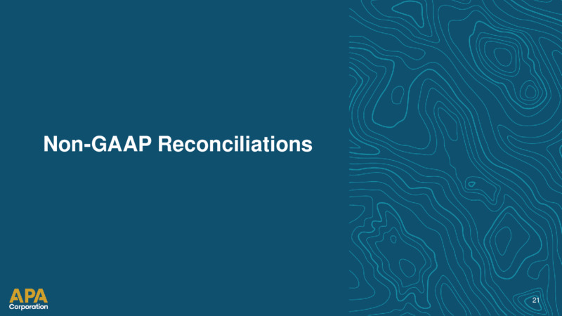 2Q 2021 Earnings Presentation – Apache Corp – slide 20