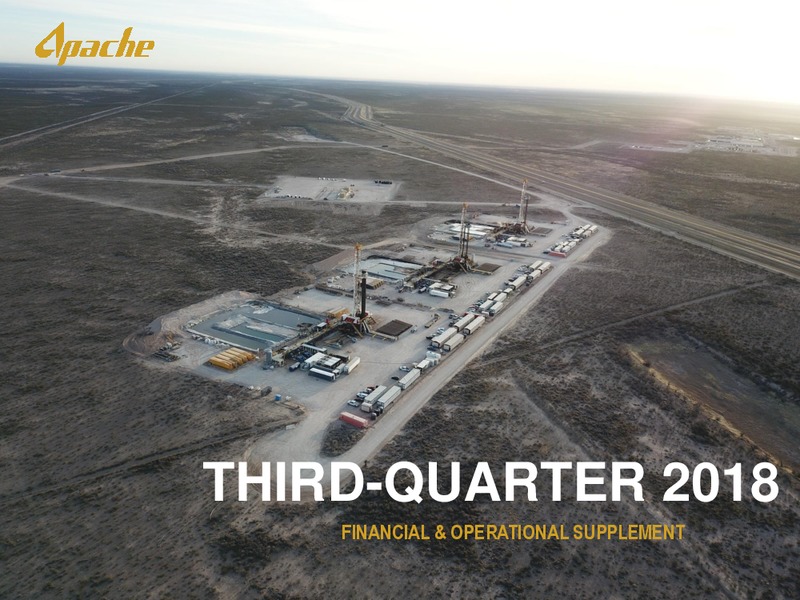 3Q 2018 Earnings Presentation – Apache Corp – slide 1