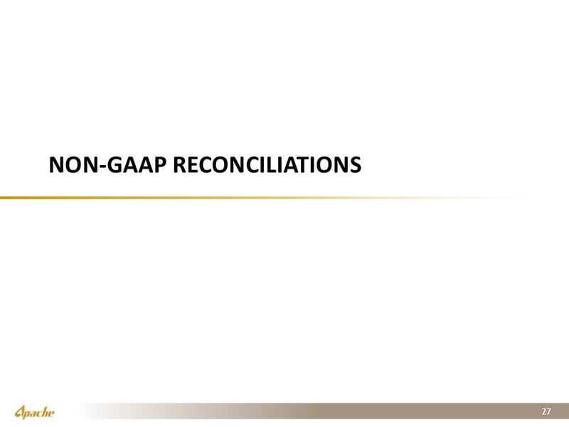 Q3 2016 Financial and Operational Supplement – Apache Corp – slide 26