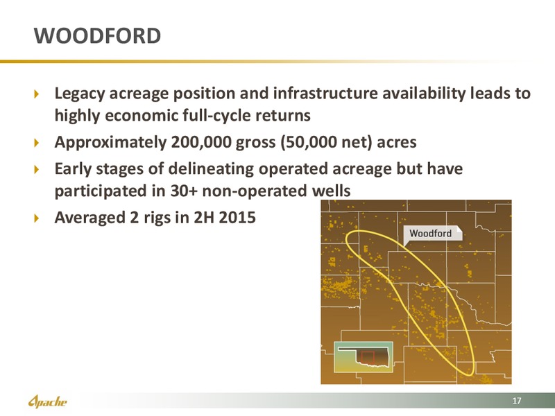 SPE January Meeting – Apache Corp – slide 17