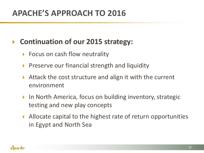Credit Suisse 21st Annual Energy Summit – Apache Corp – slide 17
