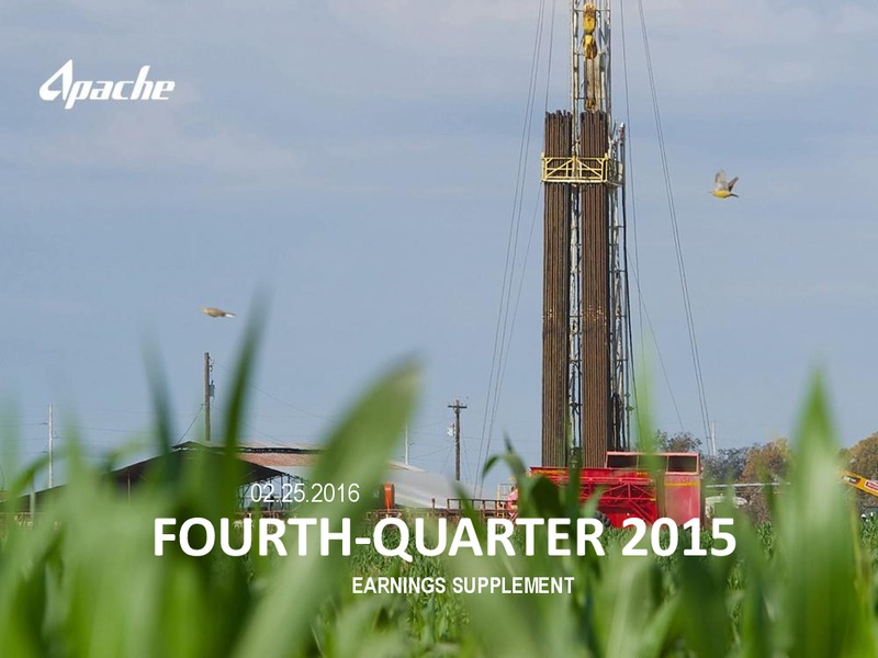 Q4 2015 Results – Apache Corp – slide 1
