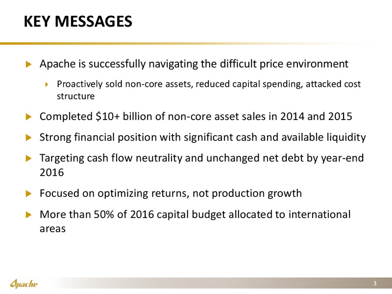 JP Morgan 13th Annual Middle East Oil and Gas Tour – Apache Corp – slide 2