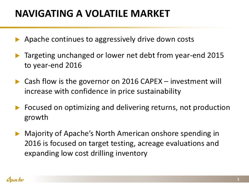 JP Morgan Inaugural Energy Equity Conference – Apache Corp – slide 2