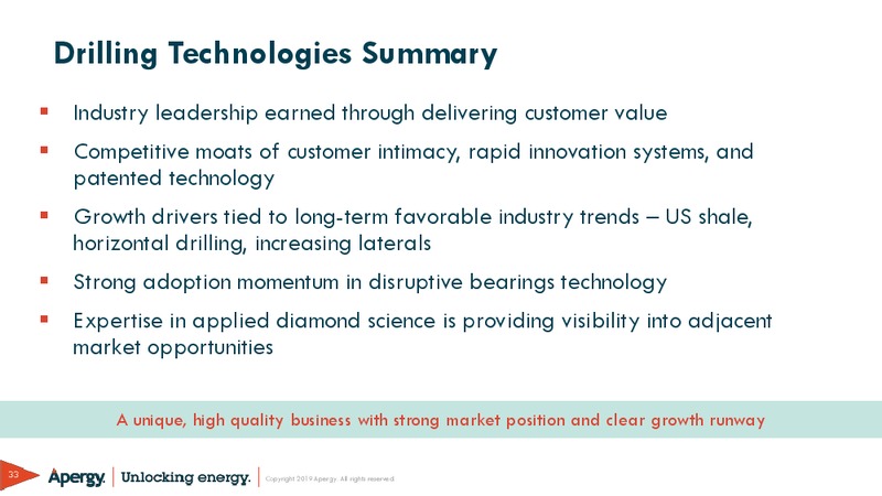 March 2019 Investor Presentation – ChampionX Corporation – slide 33