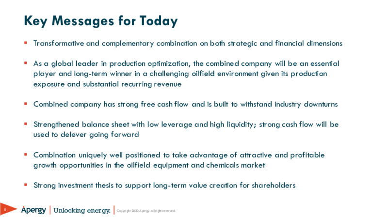 Apex and Champion X – ChampionX Corporation – slide 6