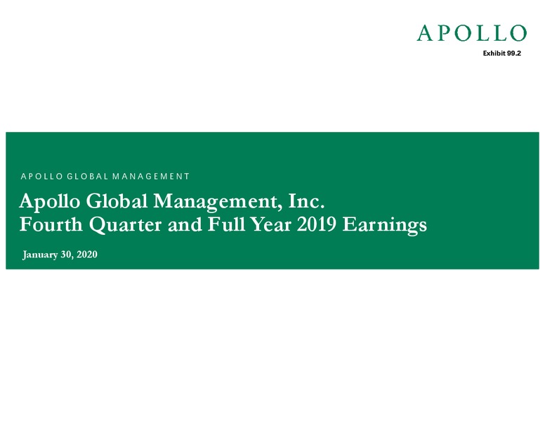 4Q 2019 Earnings Presentation – Apollo Global Management, Llc – slide 1