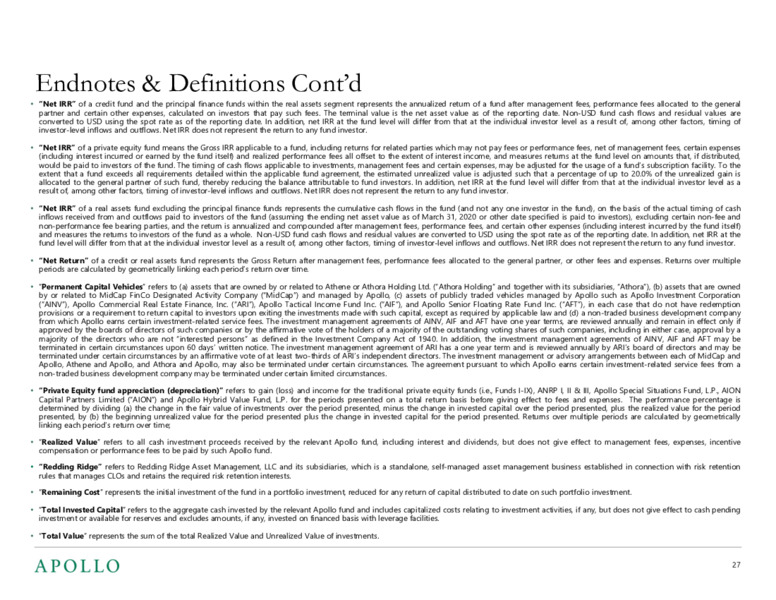 May 2020 Investor Presentation – Apollo Global Management, Llc – slide 26