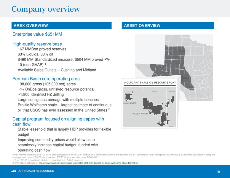 January 2017 Shareholder Presentation – Approach Resources, Inc. – slide 17
