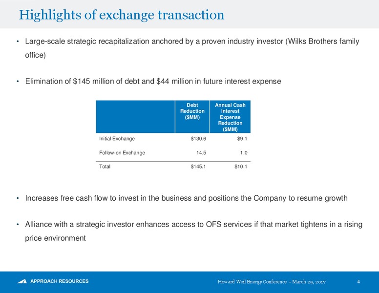 Scotia Howard Weil Conference – Approach Resources, Inc. – slide 3