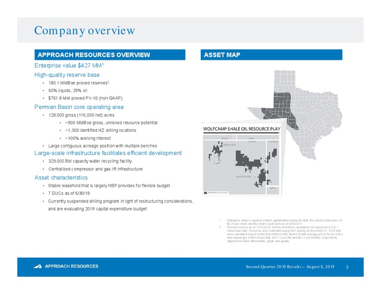 2Q 2019 Earnings Presentation – Approach Resources, Inc. – slide 2