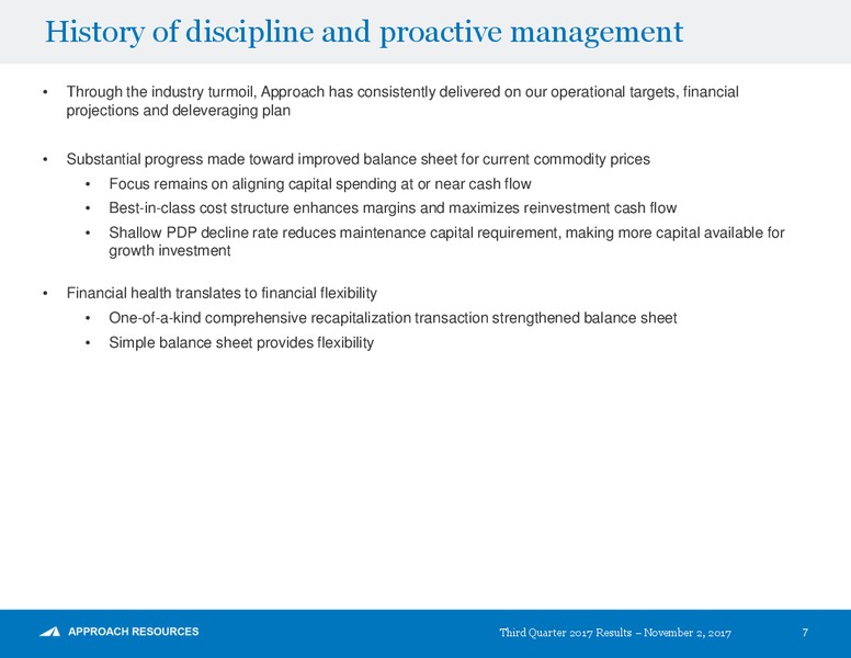 Q3 2017 Presentation – Approach Resources, Inc. – slide 6