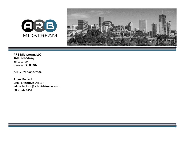 February 2017 Private Equity Perspective – Arb Midstream LLC – slide 21