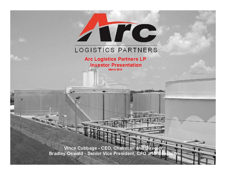 MARCH 2015 INVESTOR PRESENTATION – ARC Logistics Partners Lp – slide 1