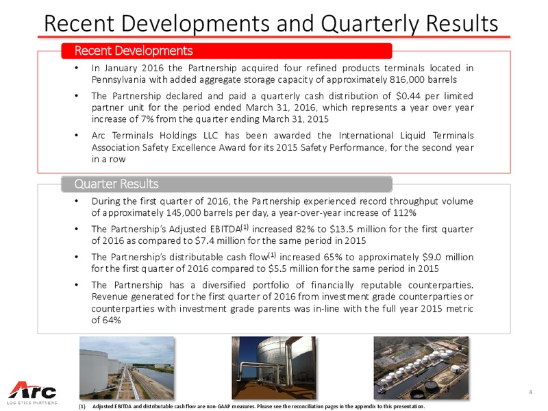 June 2016 Investor Presentation – ARC Logistics Partners Lp – slide 3