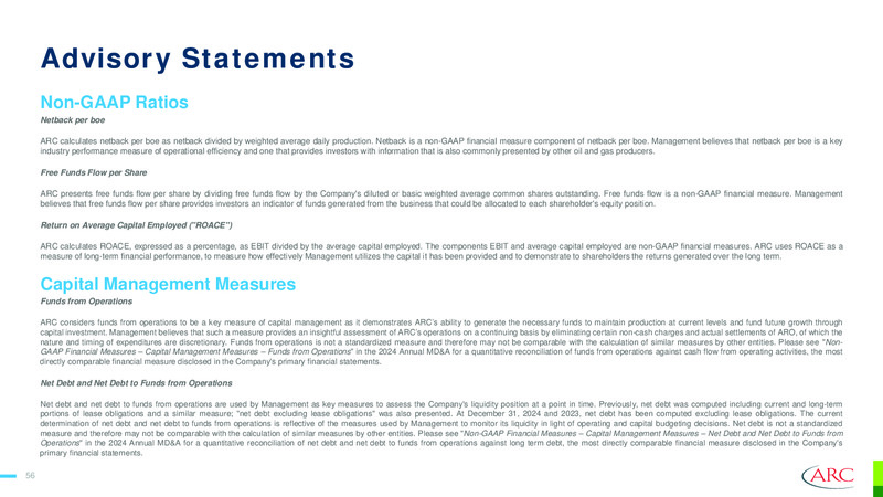 Q4 2024 ARC Resources Ltd Investor Presentation – Arc Resources Ltd. – slide 54