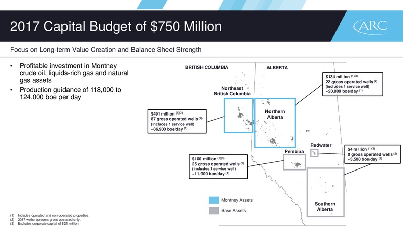 March 2017 Investor Presentation – Arc Resources Ltd. – slide 29