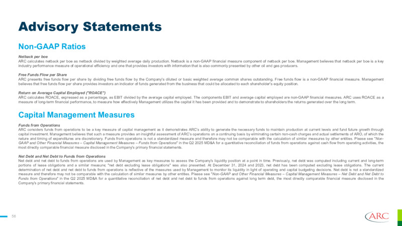 Q3 2025 Earnings Presentation – Arc Resources Ltd. – slide 54