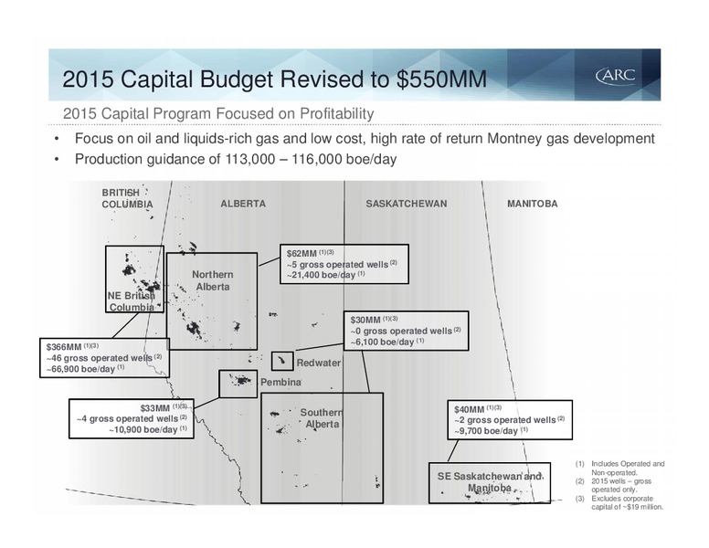 October 2015 Investor Presentation – Arc Resources Ltd. – slide 13