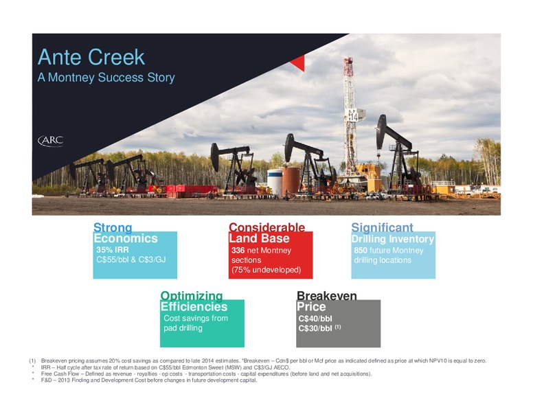 October 2015 Investor Presentation – Arc Resources Ltd. – slide 66