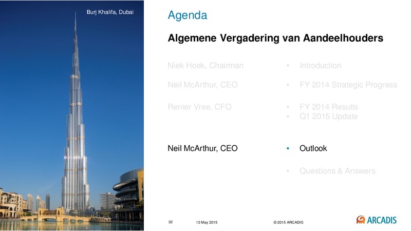 May 2015 Investor Presentation – Arcadis Nv – slide 31