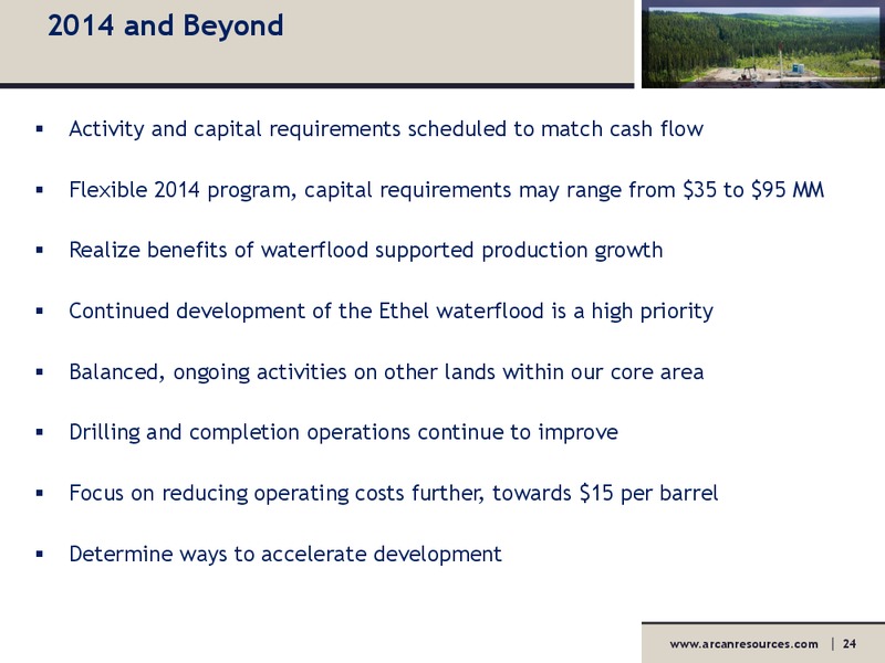 AGM – Arcan Resources Ltd. – slide 24