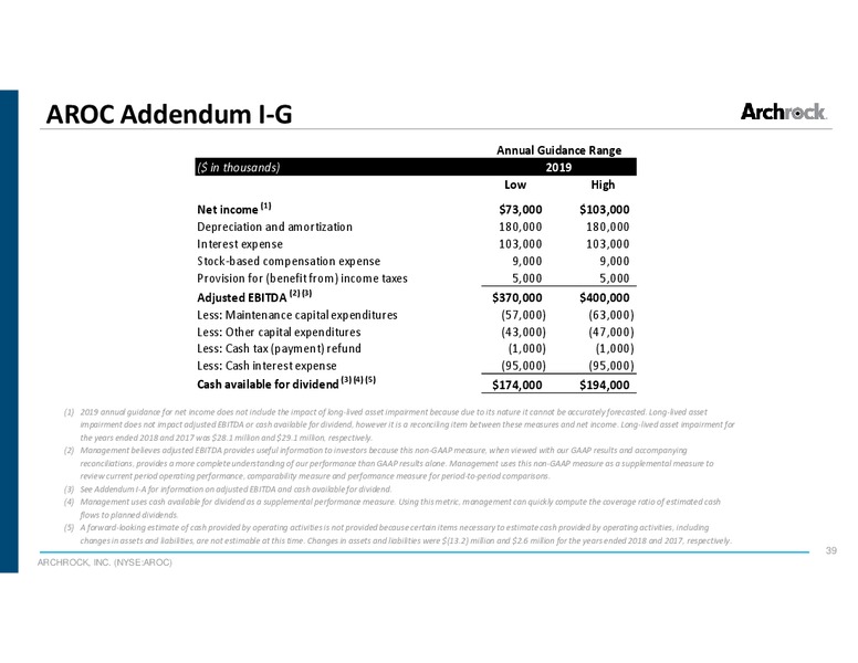 JP Morgan HY and Leveraged Finance Conference – Archrock Inc. – slide 38