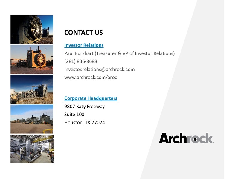 May 2019 Investor Presentation – Archrock Inc. – slide 38