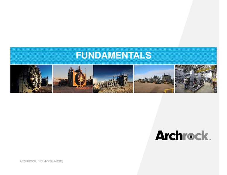 August 2018 Investor Presentation – Archrock Inc. – slide 14