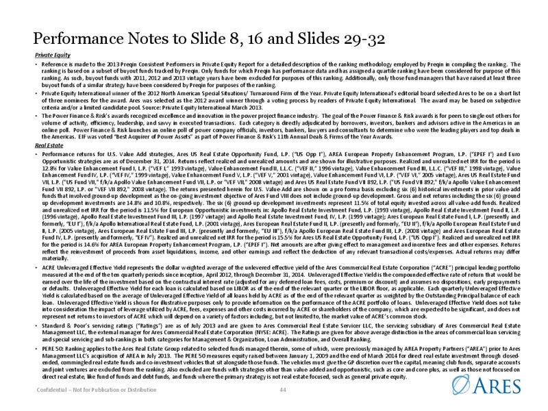 March 2015 Investor Presentation – Ares Management Lp – slide 43
