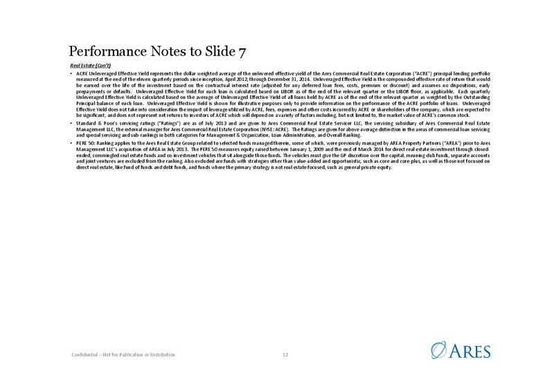 April 2015 Investor Presentation – Ares Management Lp – slide 11
