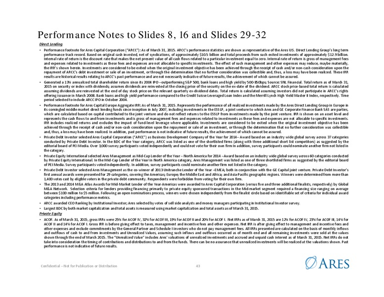 Investor Presentation – Ares Management Lp – slide 42