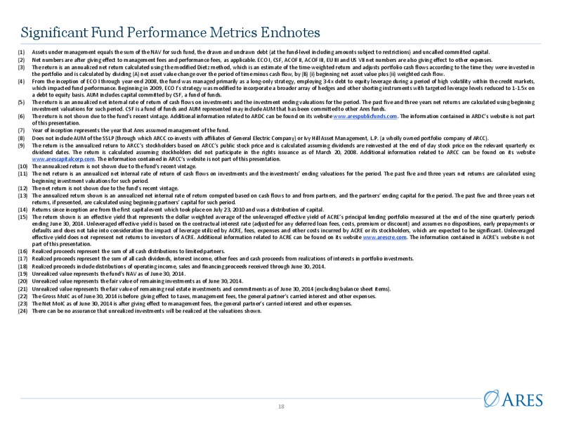 Q2 2014 Earnings Call – Ares Management Lp – slide 17