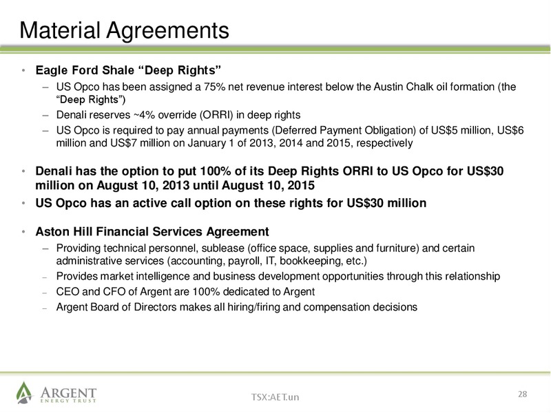 June 2013 Investor Presentation – Argent Energy Trust – slide 26