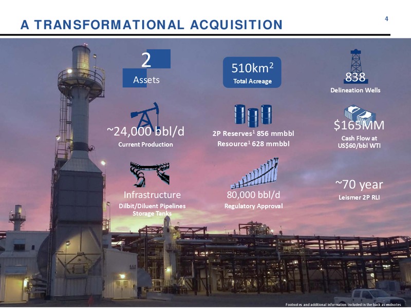 January 2017 Company Update – Athabasca Oil Corp – slide 4