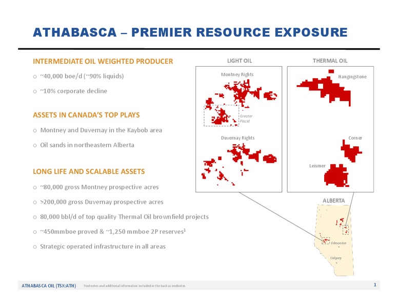 March 2018 Corporate Update – Athabasca Oil Corp – slide 2