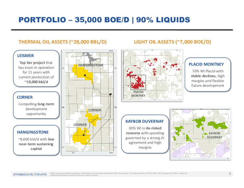 April 2022 Investor Presentation – Athabasca Oil Corp – slide 3