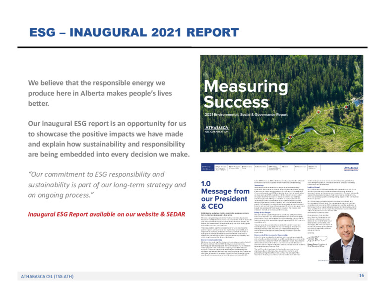 April 2022 Investor Presentation – Athabasca Oil Corp – slide 17