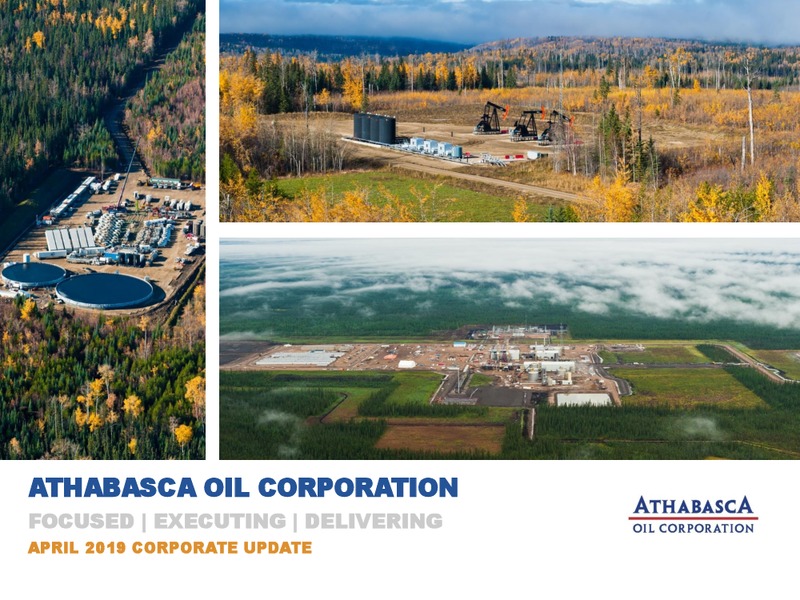 April 2019 Corporate Presentation – Athabasca Oil Corp – slide 1