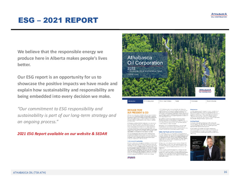 July 2022 Investor Presentation – Athabasca Oil Corp – slide 17