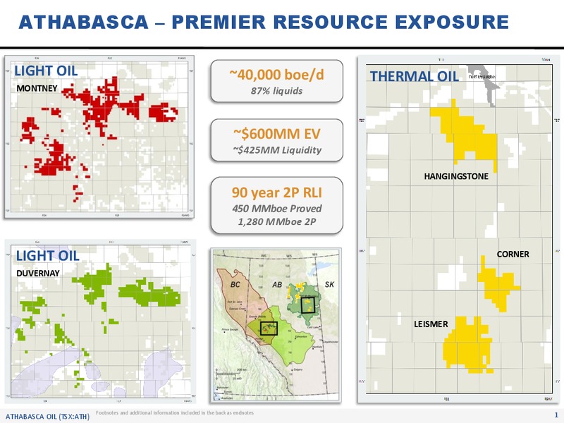 August 2019 Corporate Presentation – Athabasca Oil Corp – slide 2