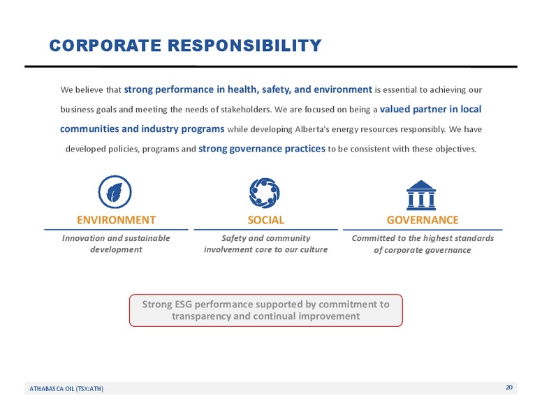 October 2019 Corporate Update – Athabasca Oil Corp – slide 21