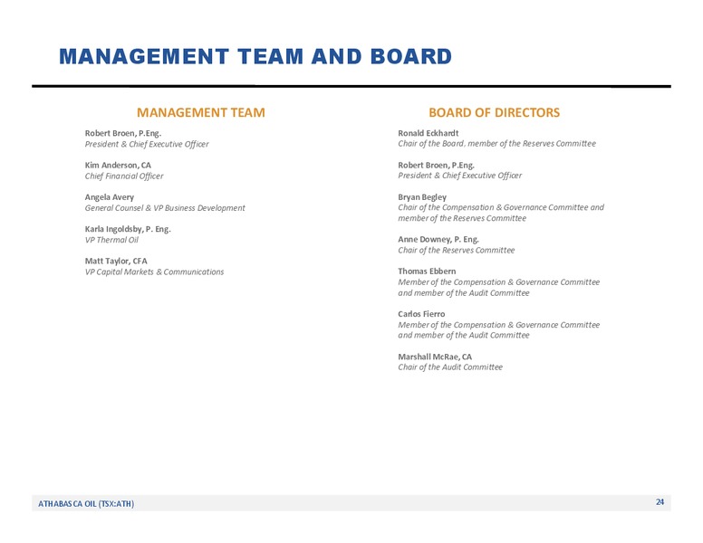 October 2019 Corporate Presentation – Athabasca Oil Corp – slide 25
