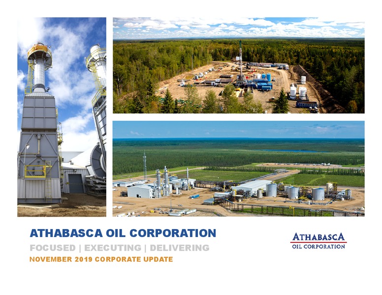 November 2019 Corporate Update – Athabasca Oil Corp – slide 1