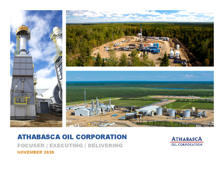Q3 2020 Earnings Presentation – Athabasca Oil Corp – slide 1
