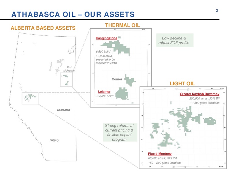 Corporate Update – Athabasca Oil Corp – slide 2