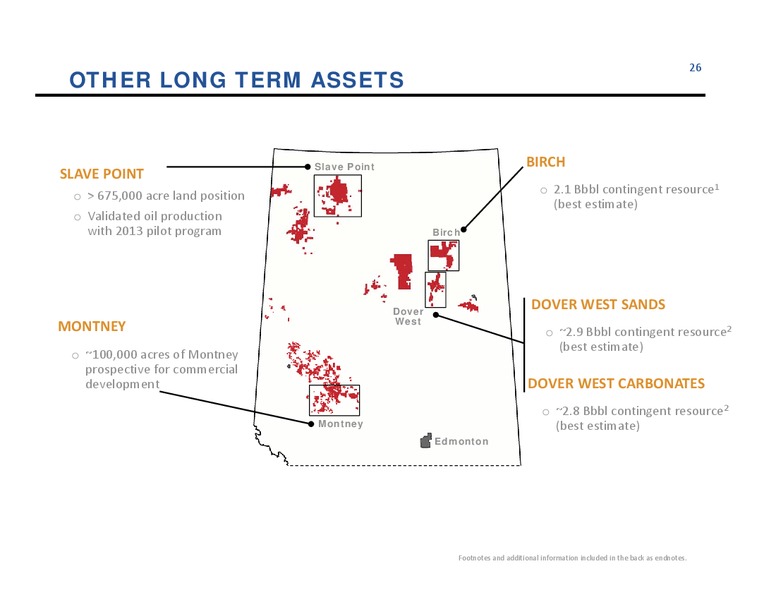 JUNE 2015 CORPORATE PRESENTATION – Athabasca Oil Corp – slide 26
