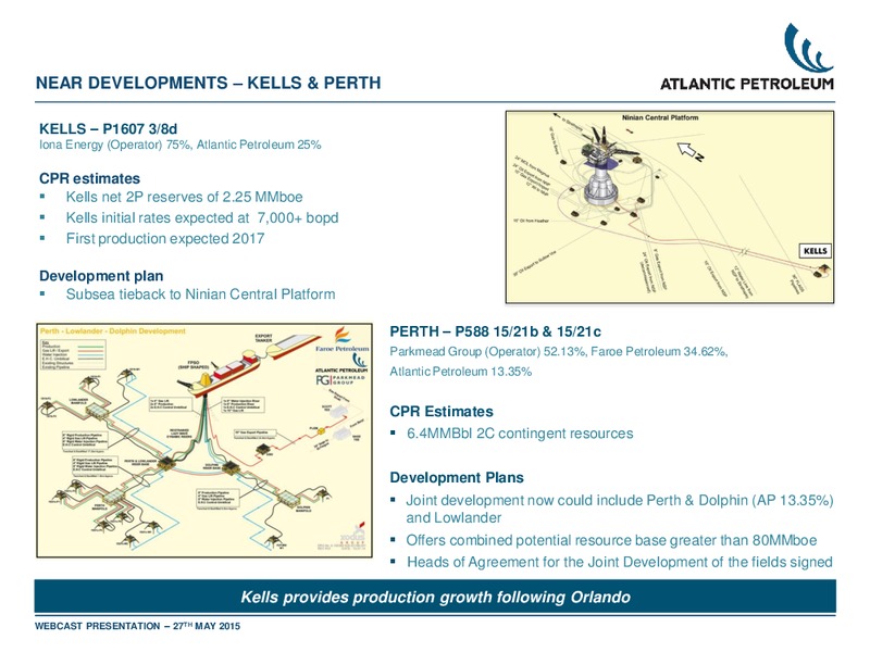 Q1 2015 Earnings Call – Atlantic Petroleum – slide 12