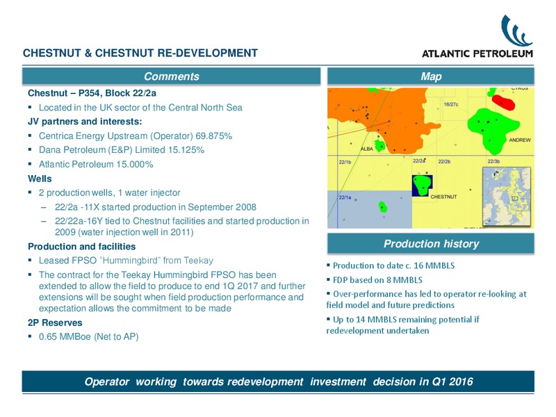 Q1 2015 Earnings Call – Atlantic Petroleum – slide 13