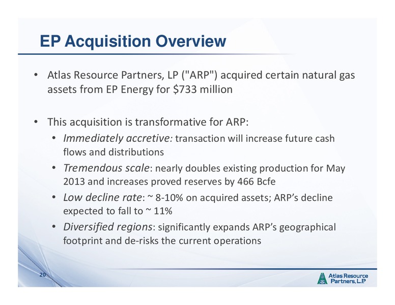 IPAA OGIS San Francisco – Atlas Resource Partners, L.P. – slide 19